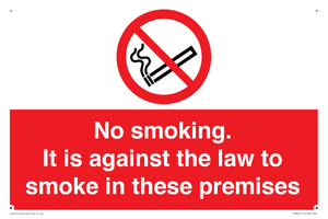 no smoking against the law